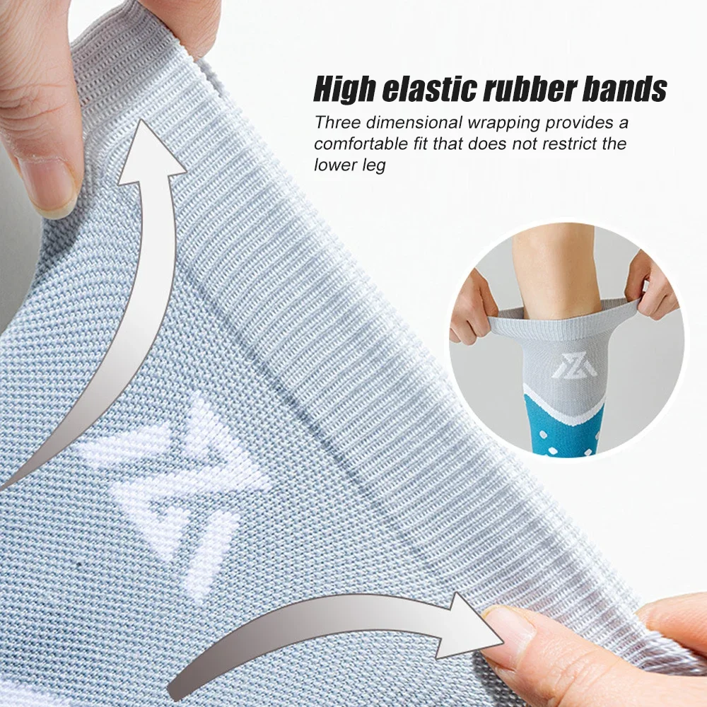 زوج واحد من أكمام واقي البشرة المضغوطة، يخفف آلام أسفل الساق وتشنجاتها، ويزيد من الانتعاش الأسرع عن زيادة الأكسجين إلى العضلات