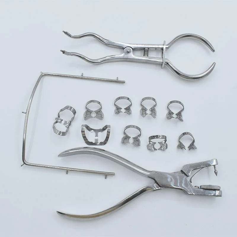 

1 set Dental Dam Hole Puncher Pliers for Dentist Perforator Rubber Orthodontic Tools Dam Clip Dental Material