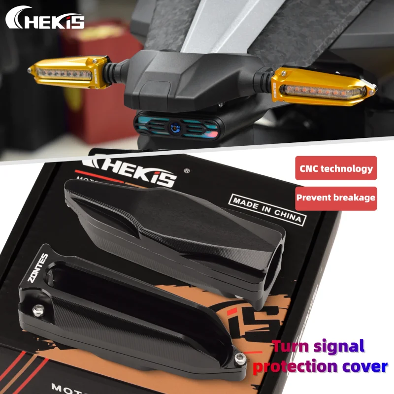 Chekis مناسبة لأجزاء تعديل الدراجة النارية Zontes 368g 703F 703R 703Rr، غطاء حماية التوجيه الخلفي، غطاء مضاد للتصادمات، غطاء حماية إشارة الانعطاف الأمامي