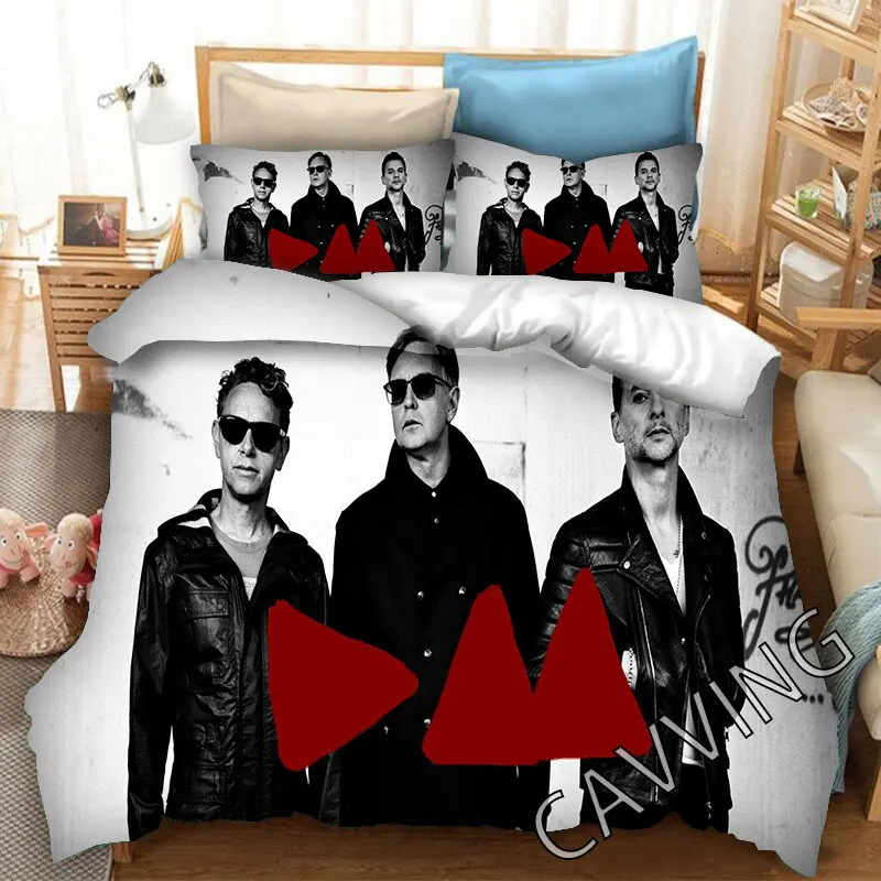 Depeche- Mode 3d Printed Bedding Set Duvet Covers & Pillow Cases Comforter Quilt Cover (US/EU/AU Sizes) H01