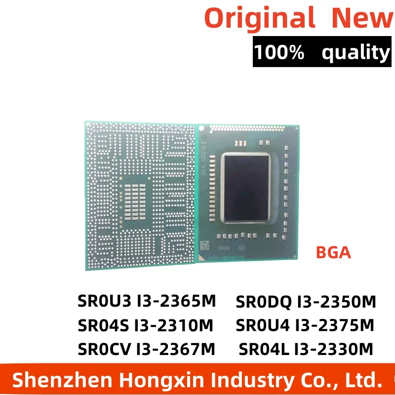 

100% New 2nd generation CPU i3 series 2365M SR0U3 2367M SR0CV 2375M SR0U4 2377M SR0CW BGA Laptop CPU