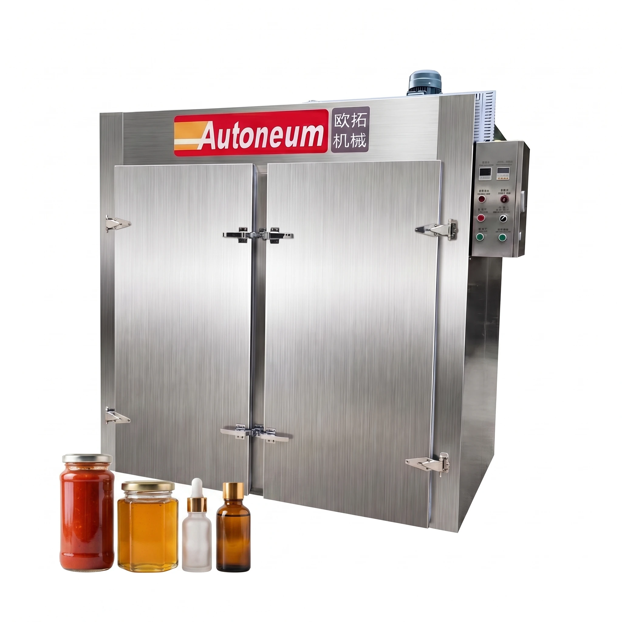 #Double-door Stainless Steel Electric Hot Air Drying Oven for Food & Cosmetics Use Energy Saving High Safety