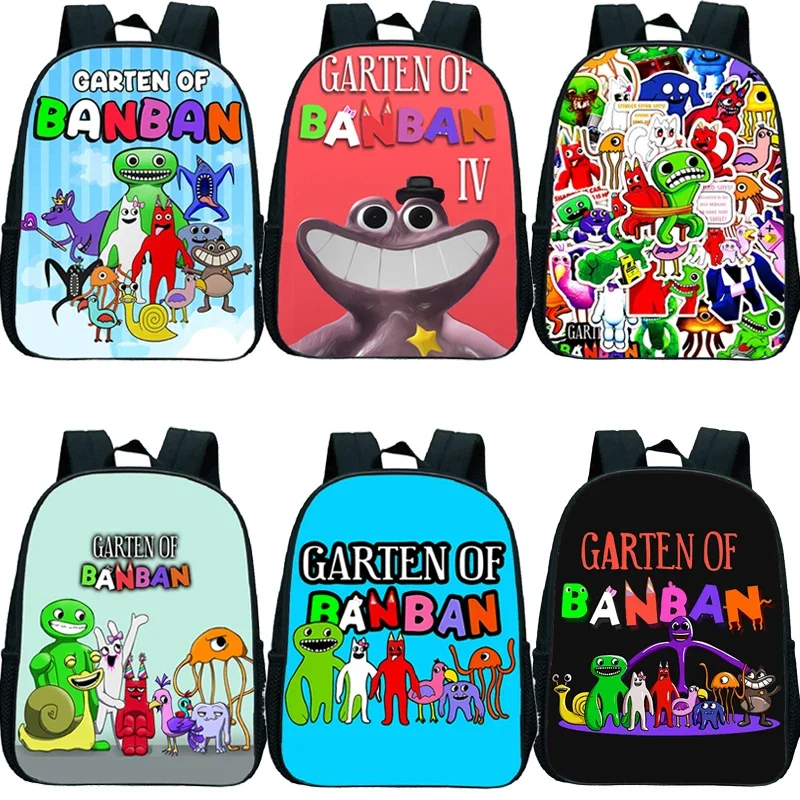 Garten Of Banban Print Backpack Kids Kindergarten Bag Boys Girls Waterproof School Bags Children Backpacks Game Cartoon Bookbag