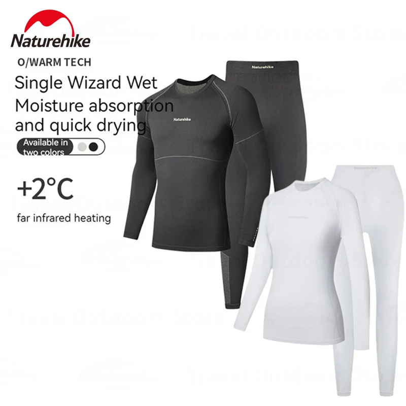 

Naturehike Winter Outdoor Sports Quick Drying Underwear Set For Men Women Camping Thermal Comfort Clothing Bamboo Charcoal Fibre