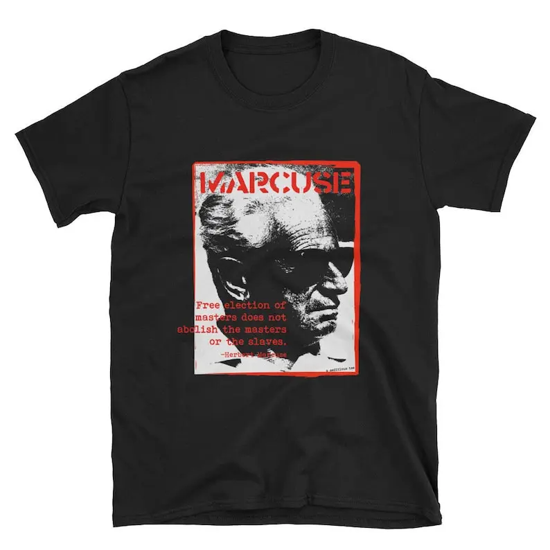 Herbert Marcuse Quotation Original Design Classic Black Tribute T-Shirt