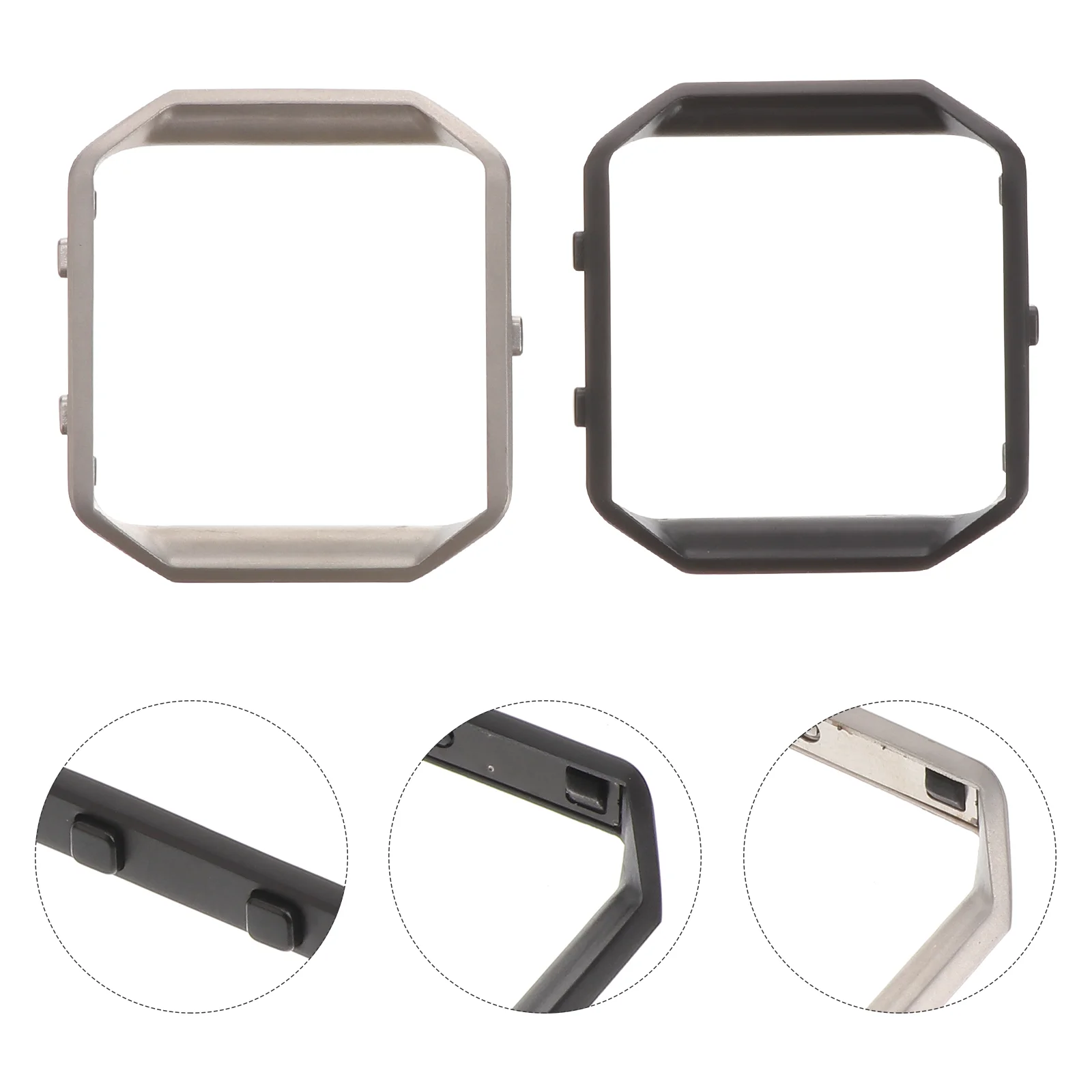 2 Pcs Blaze Screen Protector Watch Accessory Metal Stainless Steel Frame Smart Watches for Men