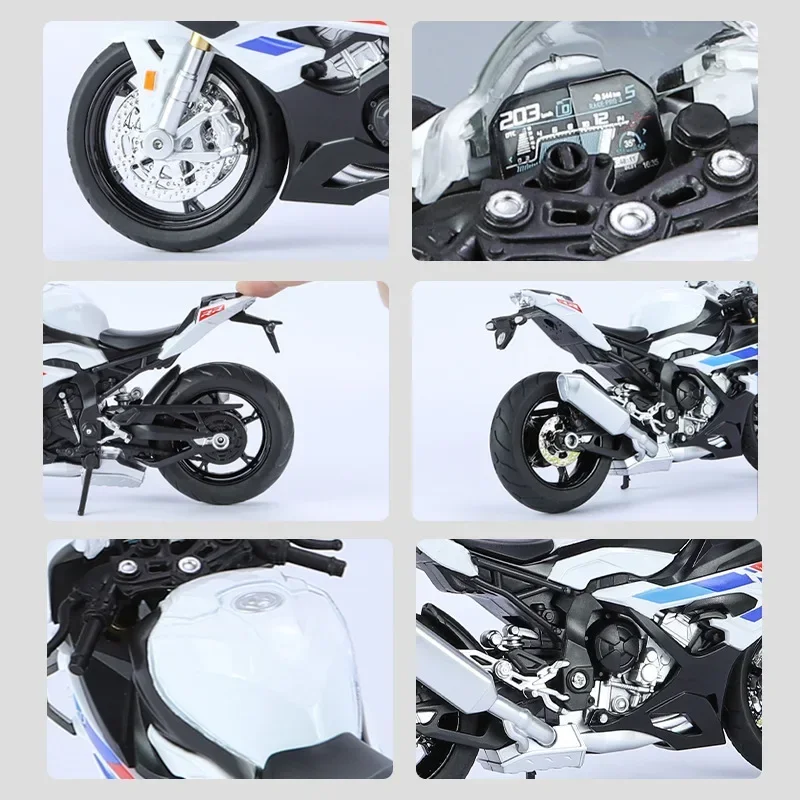 1:12 BMW RRS1000 โลหะผสมโลหะDiecastรถจักรยานยนต์คอลเลกชันงานอดิเรกจําลองRacingรุ่นSuper Sport Miniatureของขวัญ