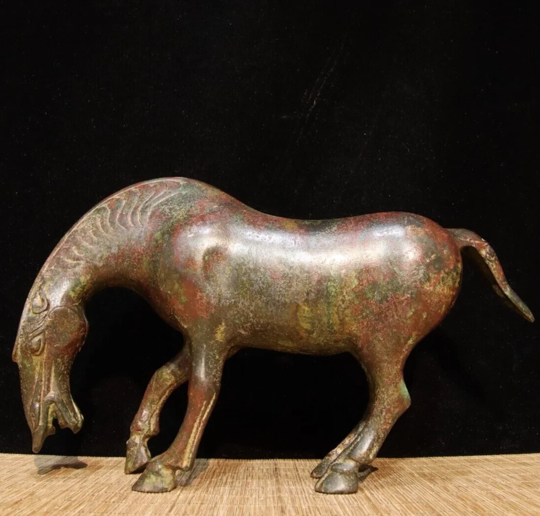 Collectible Chinese Copper Bronze Horse Ornament Statue 114175