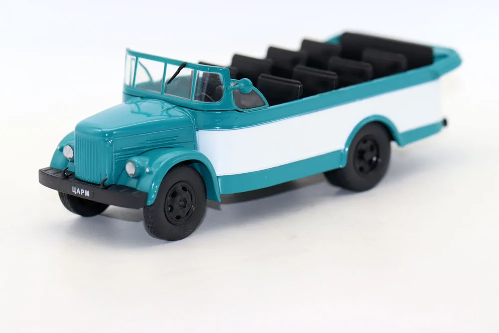 NOVO ônibus de excursão de resort soviético em escala 1/43 GAZ 51 ЦАРМ URSS Car By DeAGOSTINI modelo de brinquedo de liga fundida para presente de coleção
