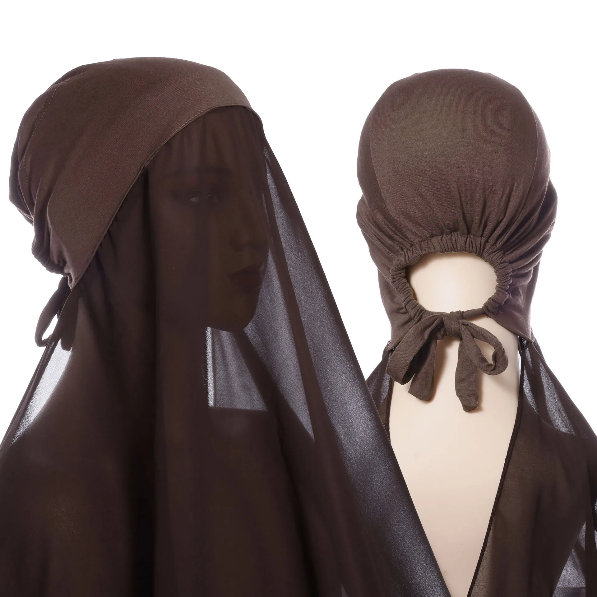 

Лидер продаж, популярная новая сумка, удобный головной платок, эластичная шапка плюс жемчужный шифоновый шарф из пряжи, юго-восточный комплект, оптовая продажа