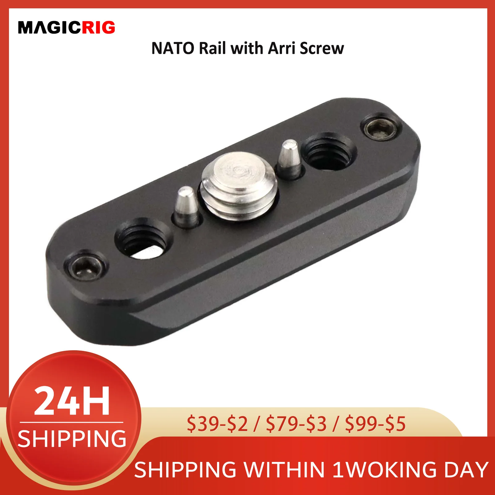 MAGICRIG Universal Quick Release Safety NATO Rail (50mm) with 1/4\