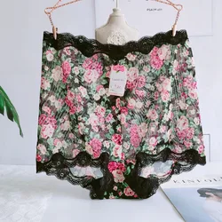 Korean Version of Rural High Quality Hollow Flower Women's Briefs Sexy Lingeries  Underwears Short Thin Shaper Female Panties