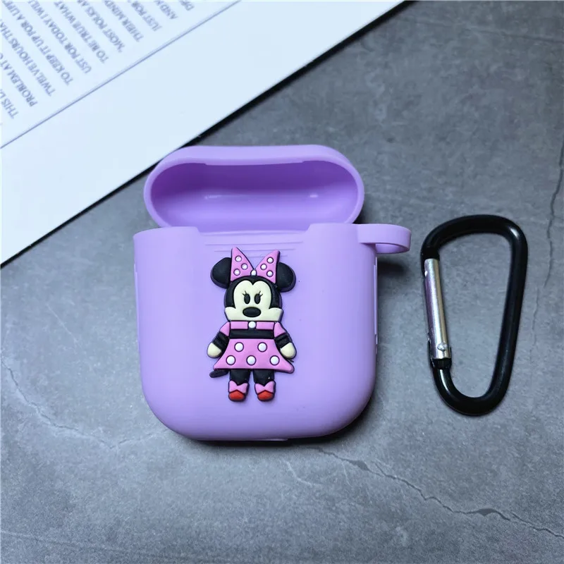 Силиконовый защитный чехол для наушников с крючком для Airpods 1 2