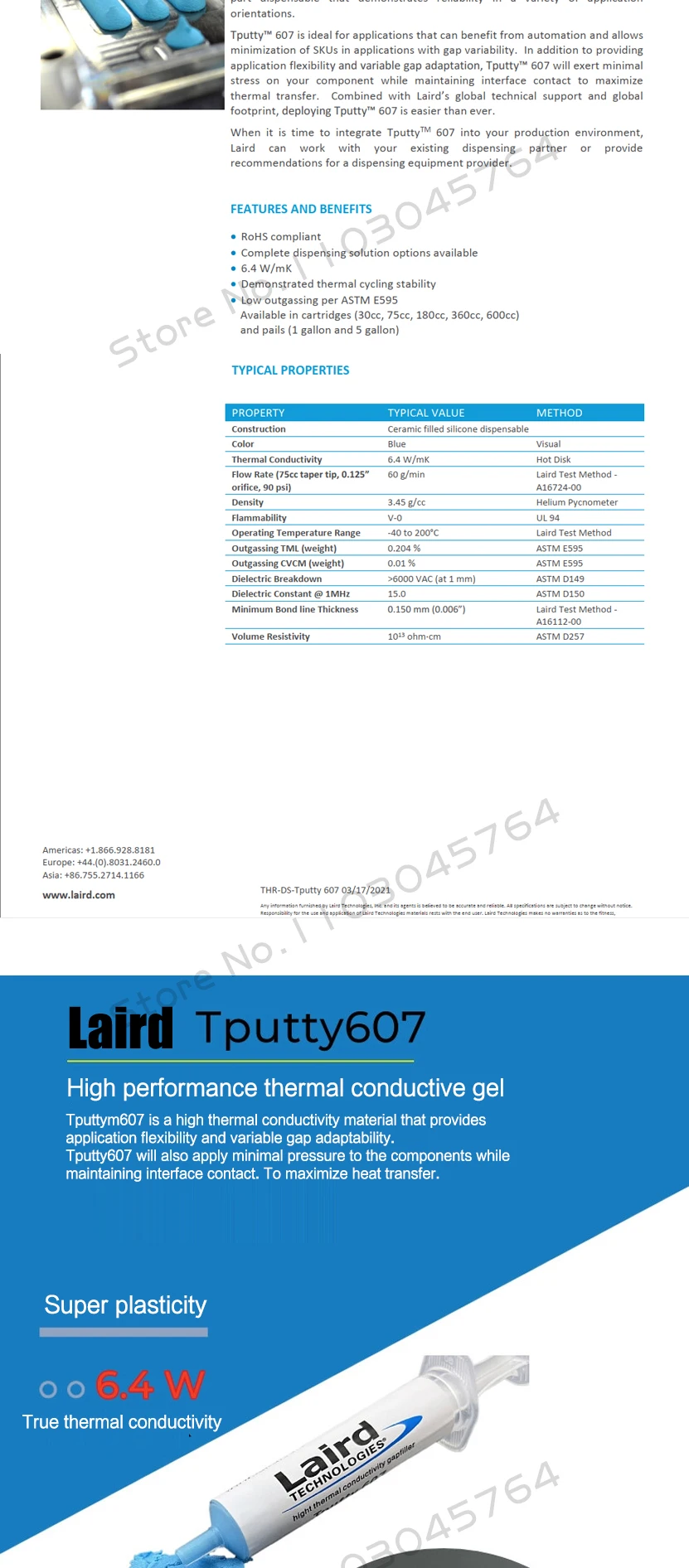 Laird Tputty 607 Wärmeleitpaste Leitfähiges Gel für Laptop-Speicher-RAM-Kühlung, 5g/10g Nadelpackung – Detail 5