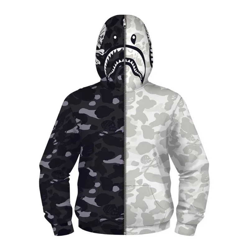 معطف سترة بغطاء للرأس بسحاب من أوتوبوتس للأطفال الأولاد والبنات