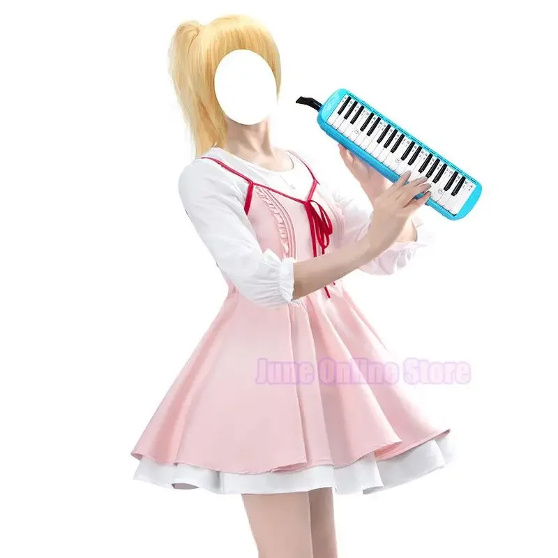 Anime Your Lie in April Cosplay Miyazono Kaori Cos Sweet Lovely Princess Dress Student Campus Costume Cosplay Wig For Women