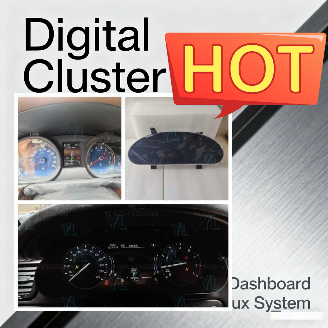 

Цифровой спидометр с LCD-дисплеем для автомобилей Maserati Quattroporte 2004-2012/GranTurismo GT 2007-2015 на базе Linux