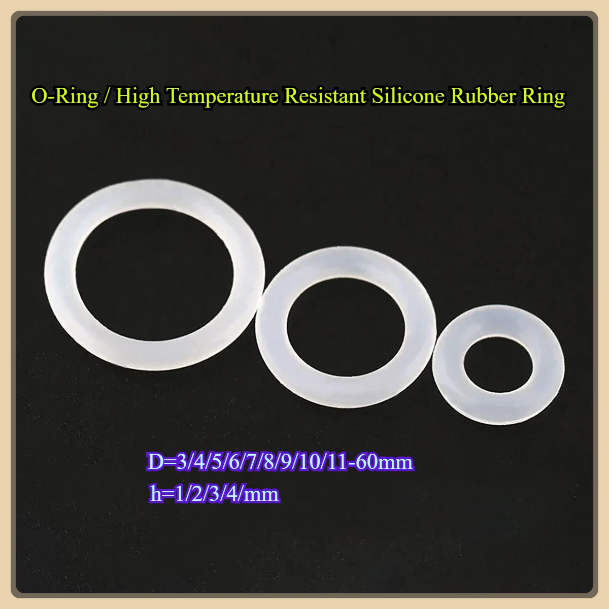 

O-Ring / High Temperature Resistant Silicone Rubber Ring / Faucet Waterproof Seal Ring / Silicone Rubber Seal Circular Gasket