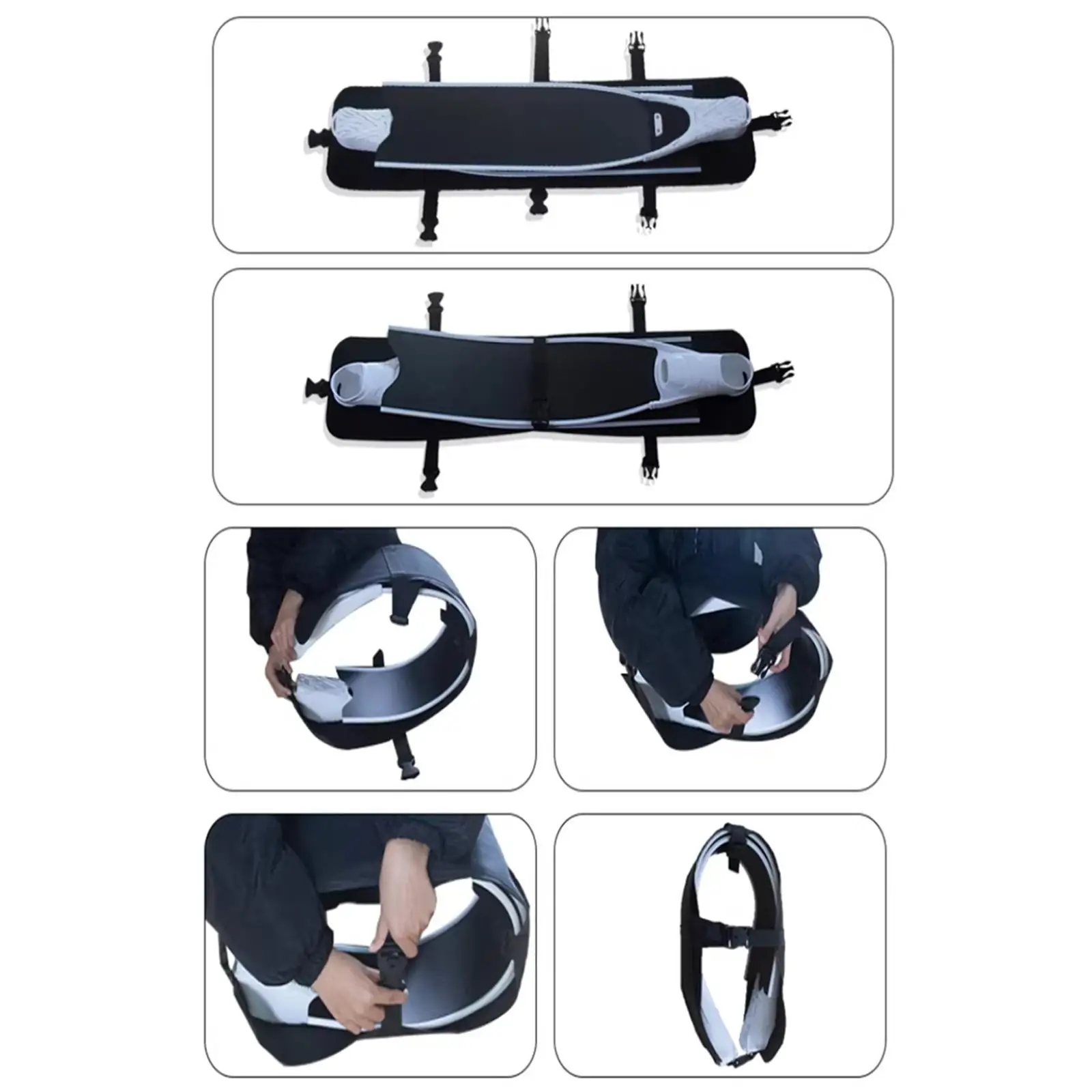 Waterproof Fin Bag for Freediving and Snorkeling Oxford Cloth Beach Gear Case with Dustproof Dry Design for Swimming Pools