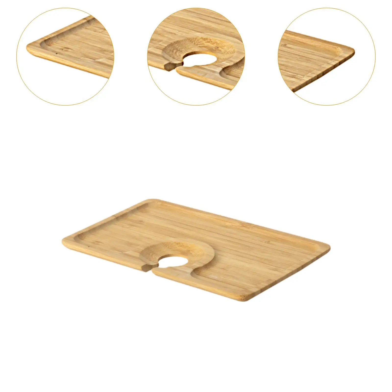 أطباق المقبلات النبيذية، ألواح كب كيك من الخيزران لعطلة المطبخ المنزلي #5