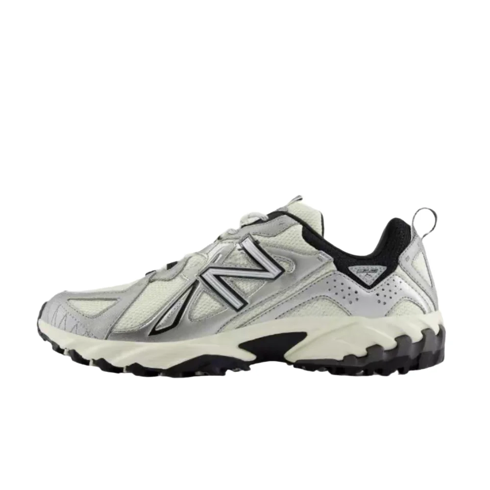 New Balance ML610 Unisex Low-Top Casual Shoes  Beige-Silver, Soft Cushioning, Non-Slip & Durable ML610TAV