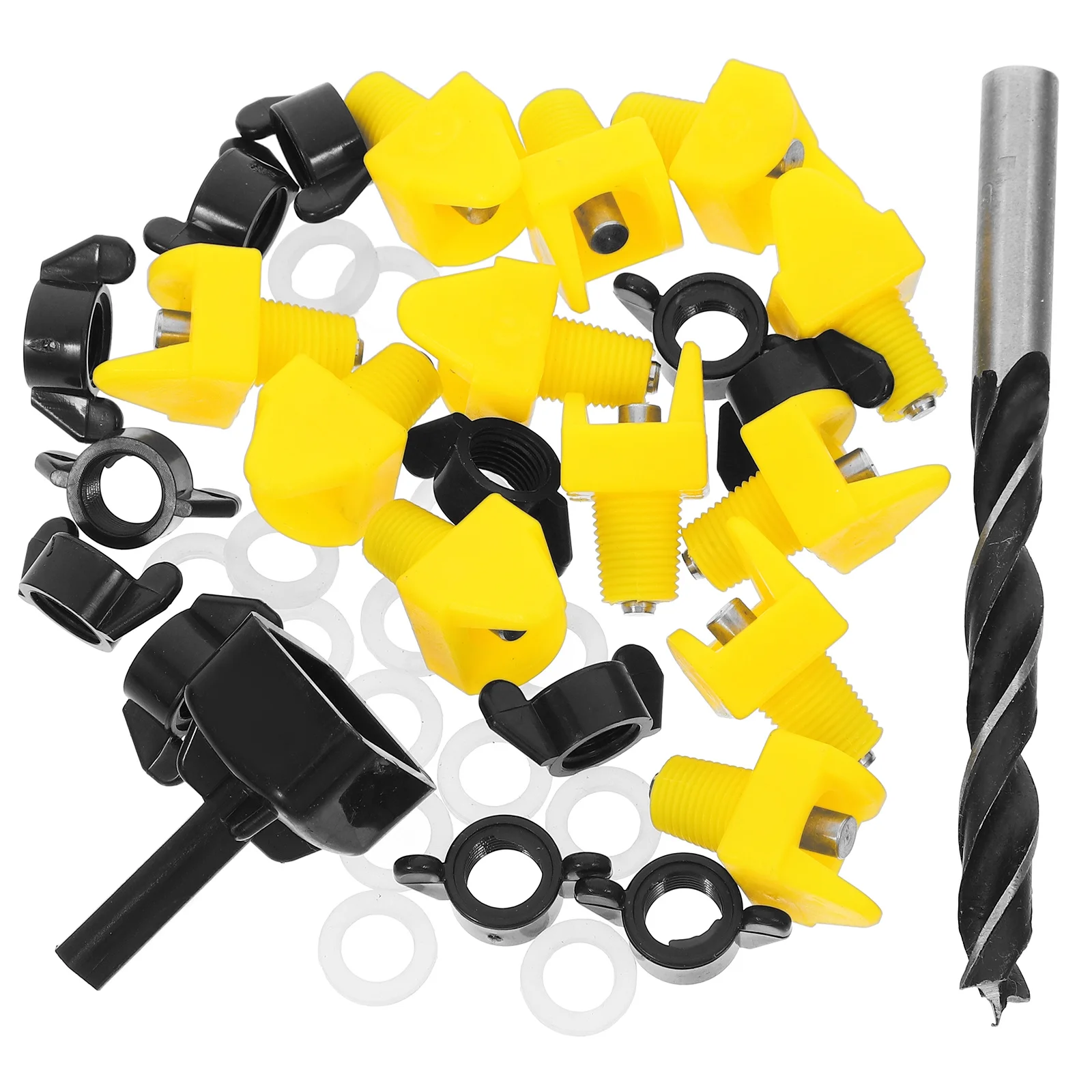 

1Set Automatic Chicken Waterer Nipples Installation Set Poultry Waterer Efficient Leak-Free Drinker Bucket PVC Pipe Heated