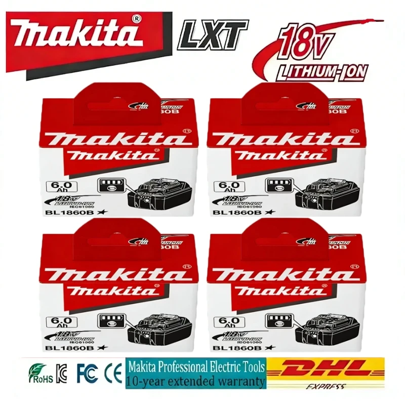 

Genuine Makita 6Ah for Makita 18V Battery BL1860B BL1840 BL1830B BL1850B BL1850 BL1860 BL1815 Replacement Lithium Battery