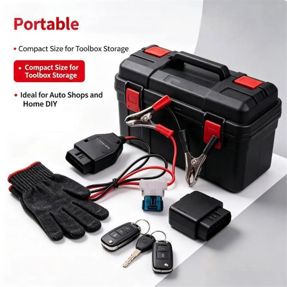 OBD2 Car Memory Saver with Fuse, Auto ECU Memory Keeper Cable for Vehicle Battery Replacement