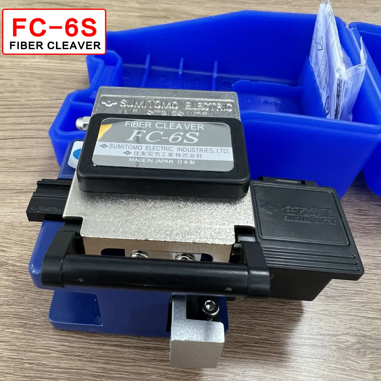 FC-6S Optical Fiber Cleaver High Precision Cold Connection Cutter Tool With Fiber Scrap Collector FTTH Free Shipping