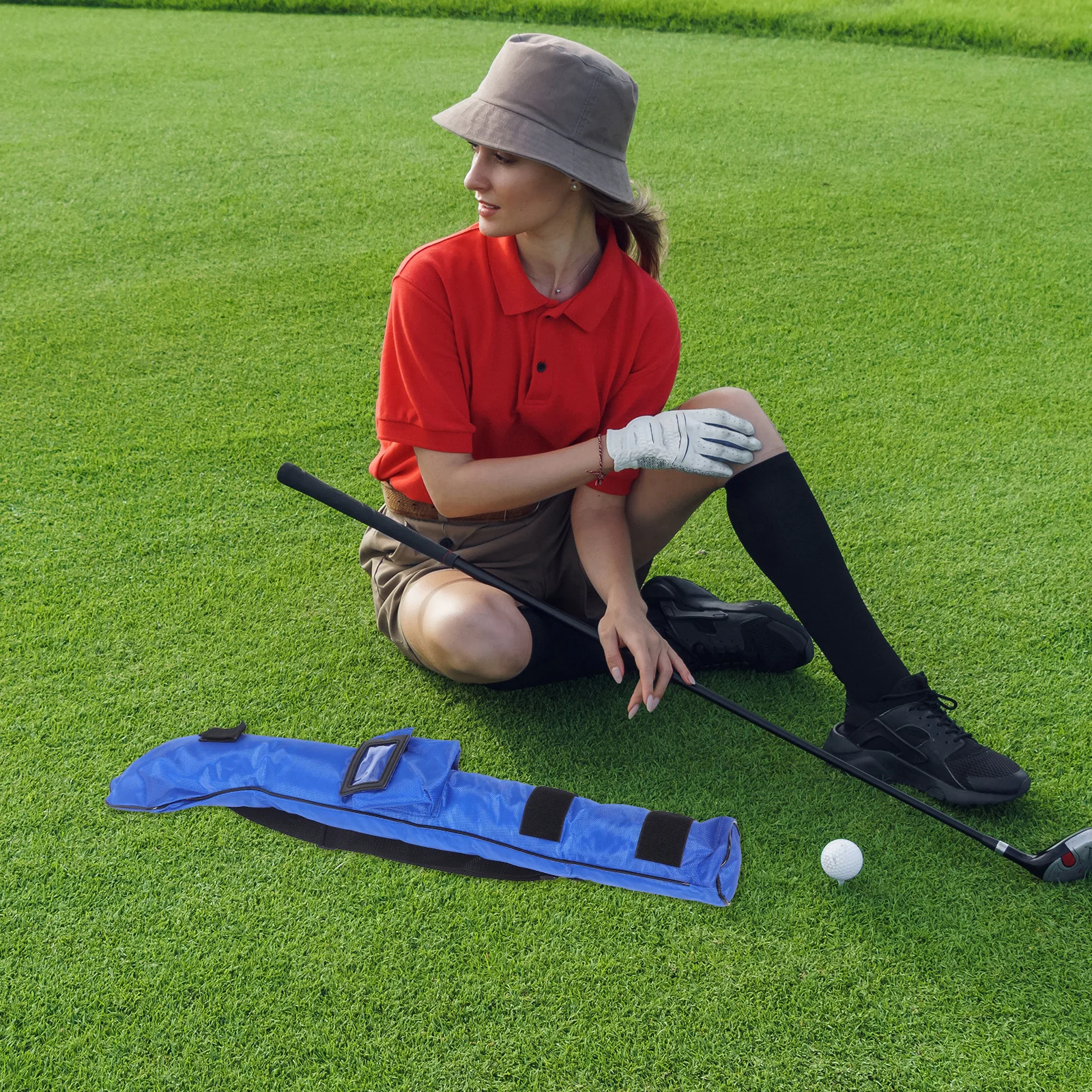 Kids Golf Club Bag Lightweight Portable Design with Comfortable Strap for Travel Games Multi-Function Carrier Golf Bag