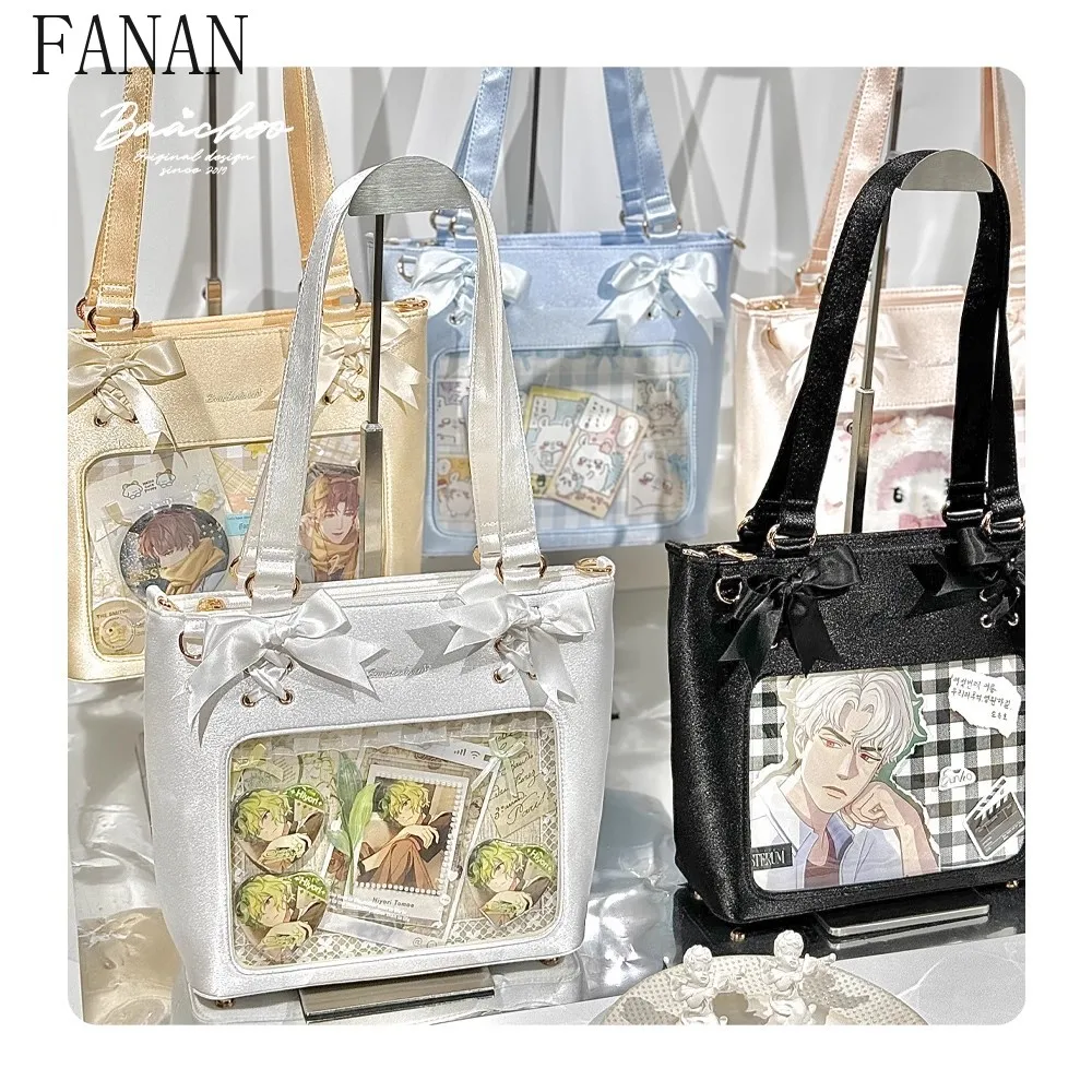 

Cute Messenger Shoulder Bags Femme 2025 New Lolita Ladies Bag Japanese Style Sweet Elegant Casual Handbags for Women