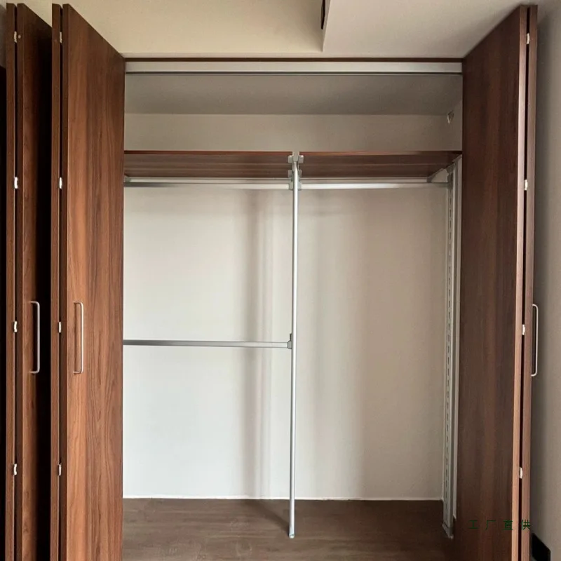 

Metal wardrobe, Japanese minimalist column type free combination cloakroom open wardrobe two sets of cabinets