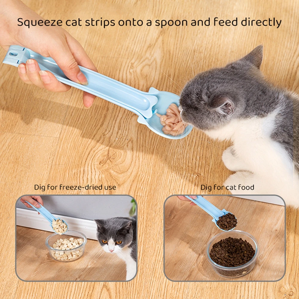 Pet Can Spoon Puppy Feeding Mixing Wet Dry Scoop Cat Dog Canned Feeding Accessories Feeder Shovel Pets Tableware Spoon