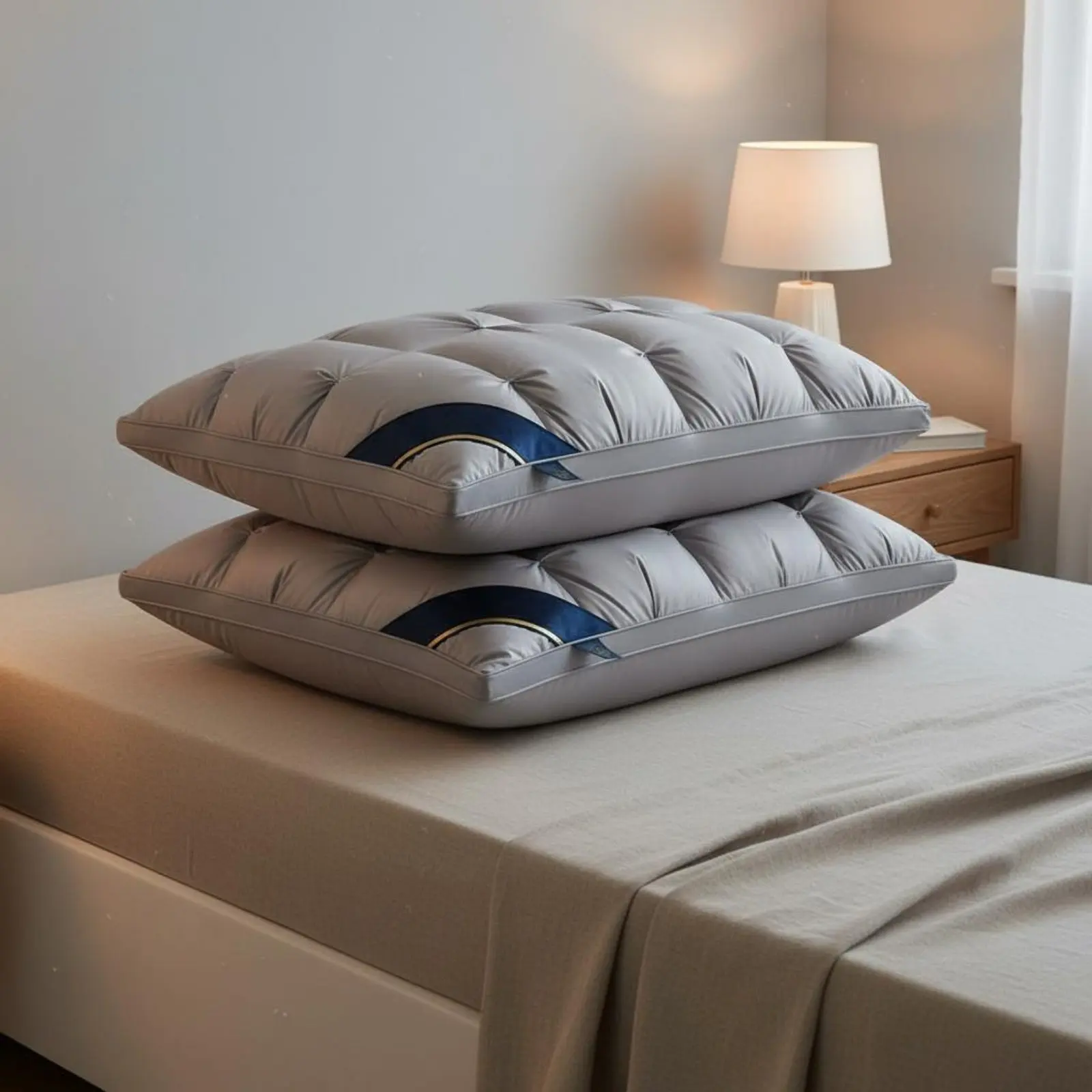 2 Pieces Hotel Pillow Medium Firm Bedding