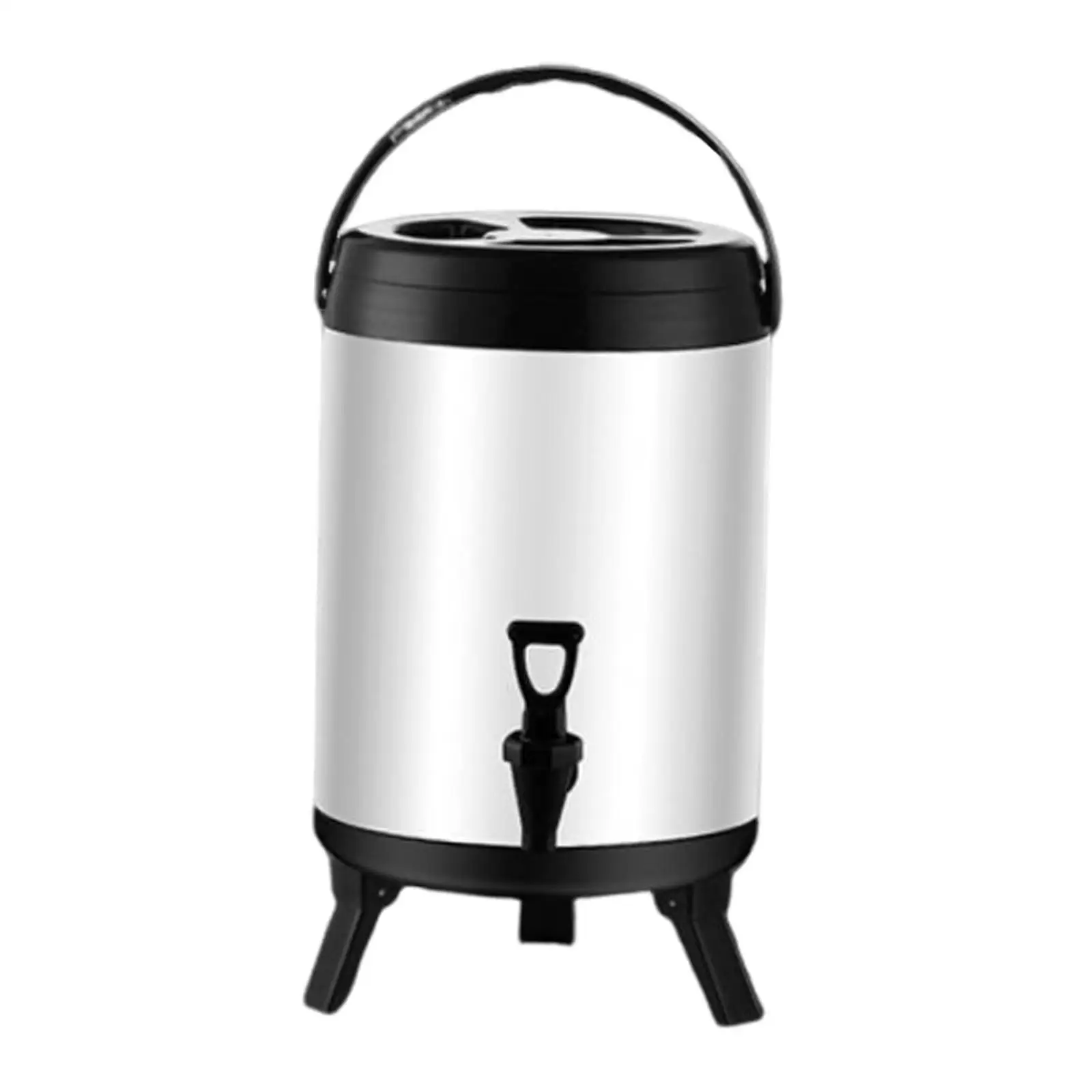 Food Grade Stainless Steel Insulated Barrel Large Capacity Beverage Dispenser with Handle for Office Home Event