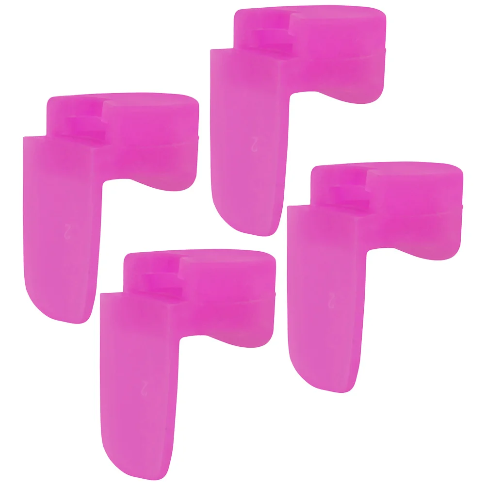 

4 Pcs Thumb Rest Pad Clarinet Pads Protective Case Green Child Instrument Finger Support