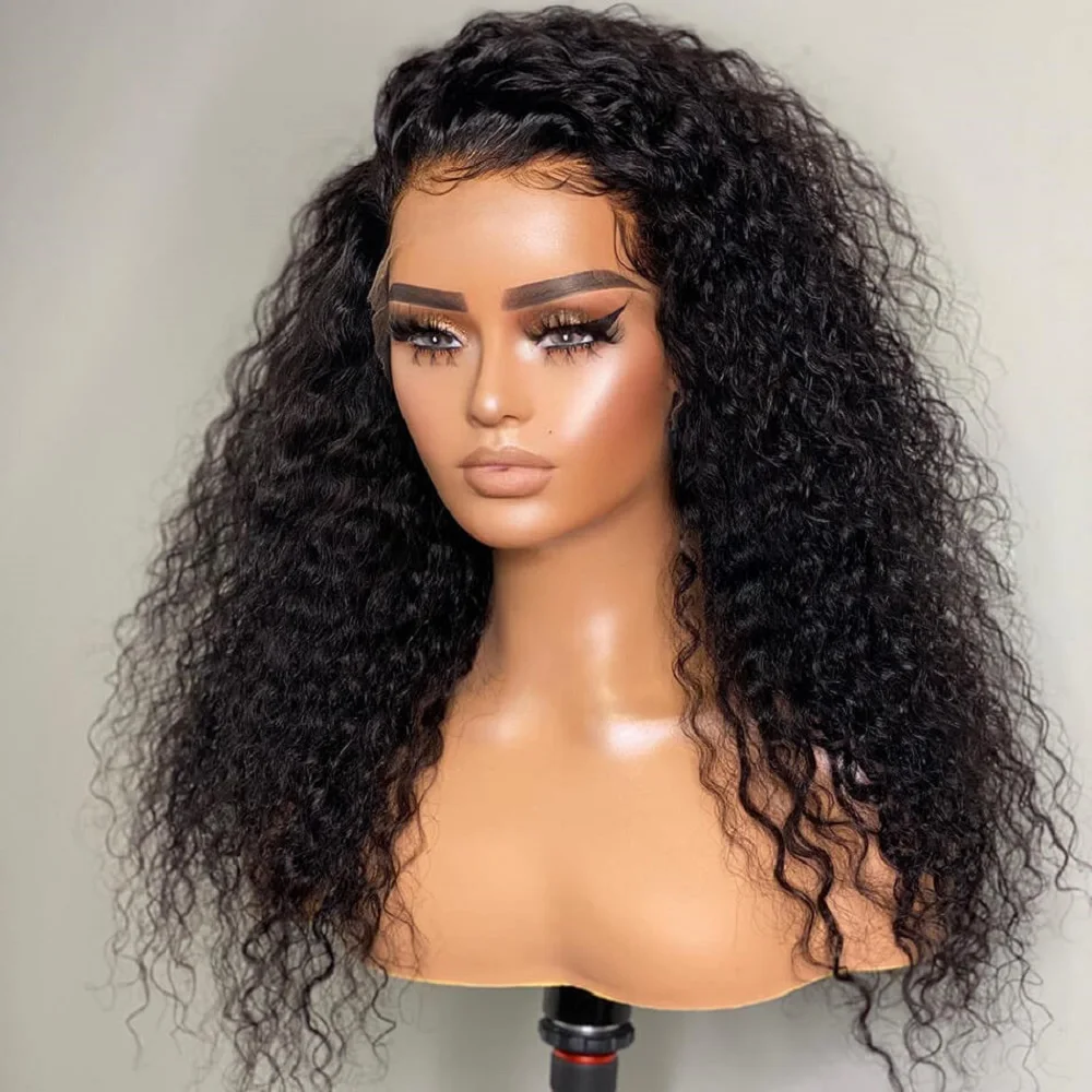 

Water Wave Lace Front Wigs Human Hair 13x4 HD Lace Front Wigs Pre Plucked Bleached Knots 200% Density Wigs For Women