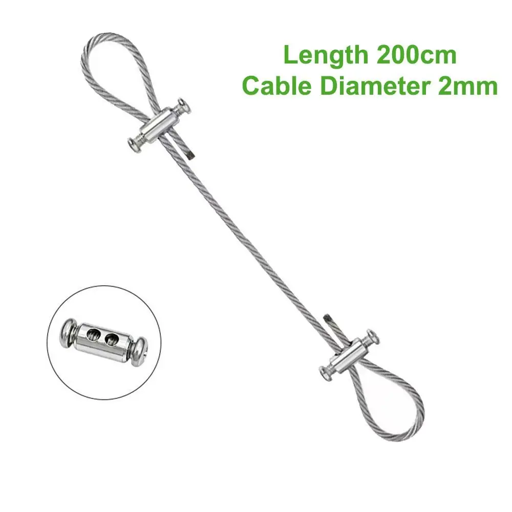 Adjustable Locking Steel Wire Cable Horizontal Lock Secure Fastening Cable Lock Fastener Double Hole Structure