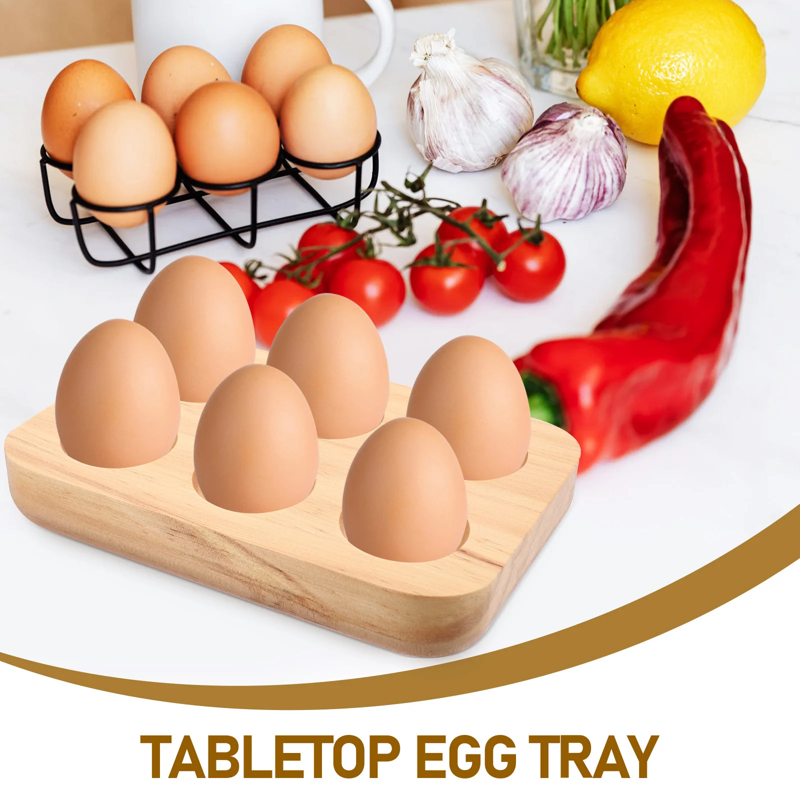 

Wooden Holder Natural Wood Egg Storage Rack For Kitchen Home Use Countertop Organizer Egg Tray Wood Storage Base