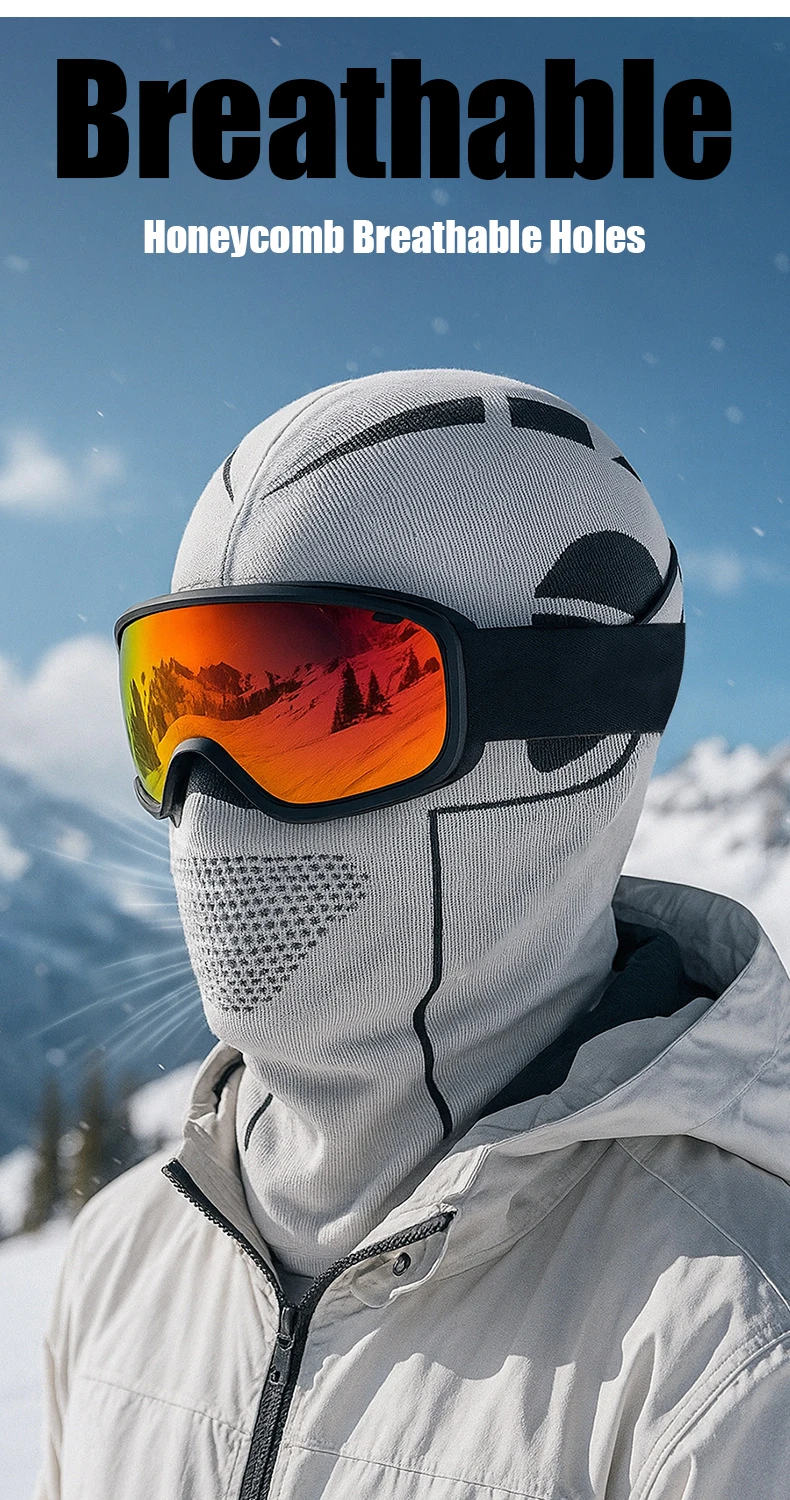Unisex Winter Warme Sturmhaube Hut Elastische Atmungsaktive Vollgesichtsmaske für Radfahren Outdoor-Sportarten Radfahren Skifahren Motorrad Fahrrad – Detail 2
