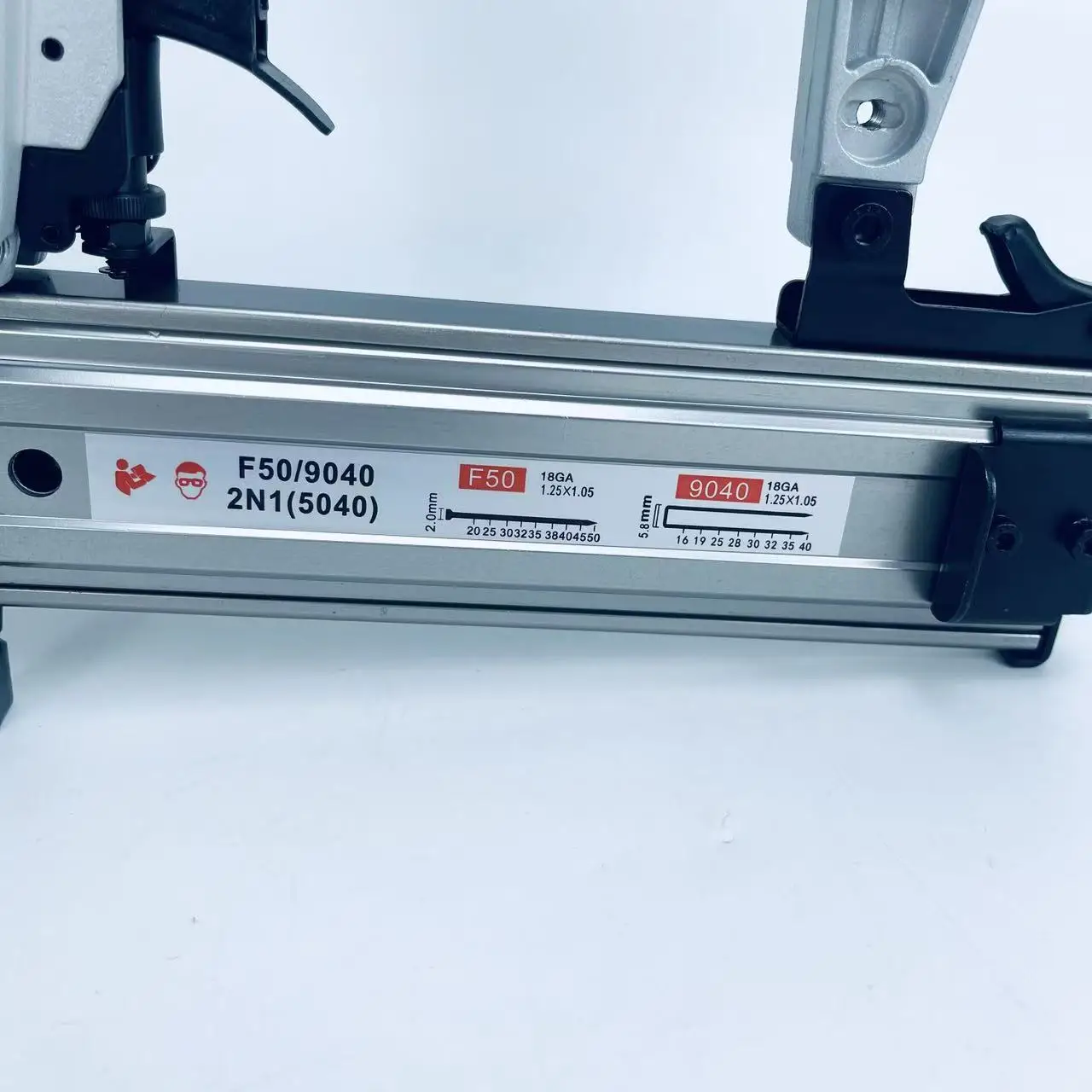 1PCS 5040 Straight Nail and Staple Dual-Use Gun, 18GA, Applications: Sofa Frame Assembly, Solid Wood Furniture Construction, Doo