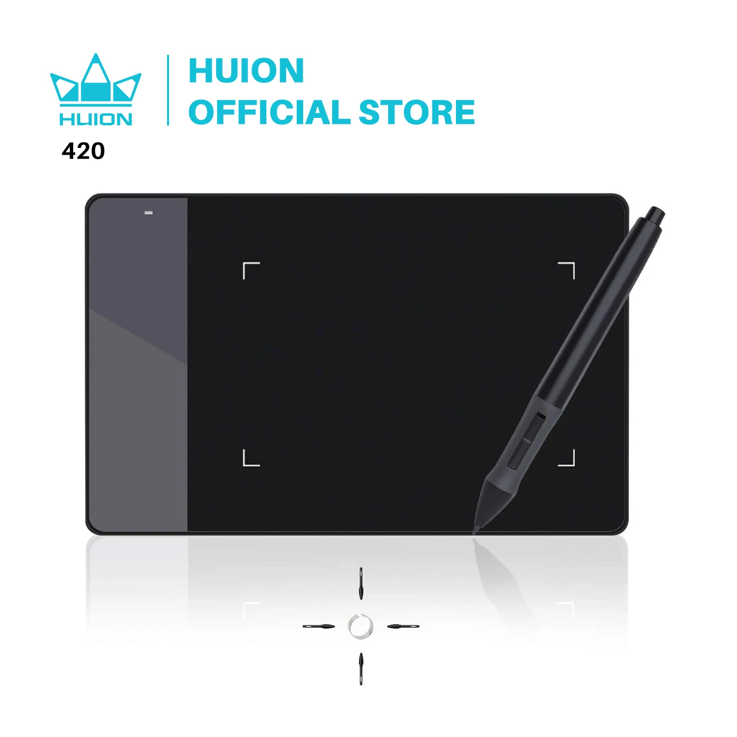 HUION OSU 420 4 "graficzne cyfrowe tabletki profesjonalne podpis rysunek tabletki pisma Tablet czarny 2048 poziomów 176x111mm