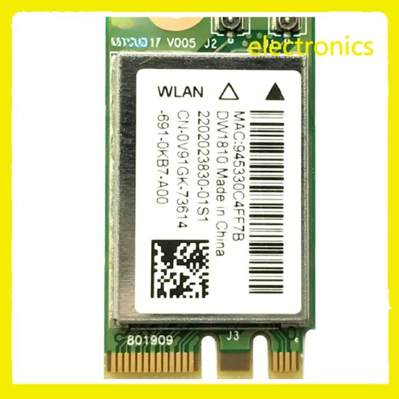 For DELL 15 5565 5567 3567 DW1810 ac NGFF 433Mbps BT4.1 WiFi Wireless Network Card QCNFA 435 WIFI