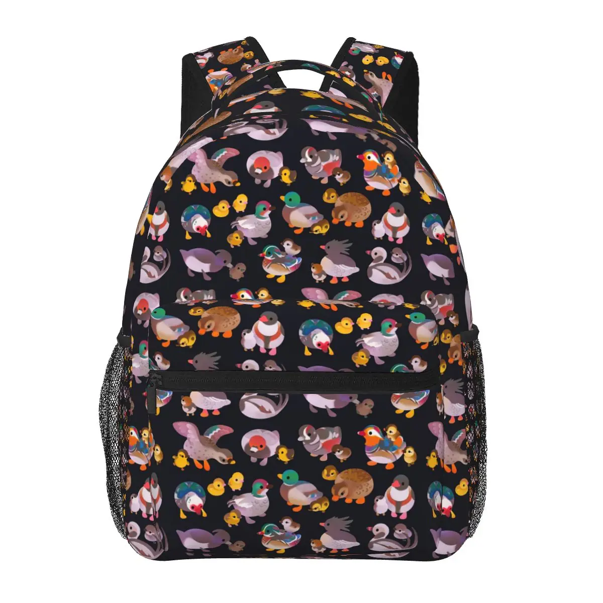 

Duck And Duckling - Dark Backpacks Boys Girls Bookbag Students School Bags Cartoon Kids Rucksack Shoulder Bag Large Capacity