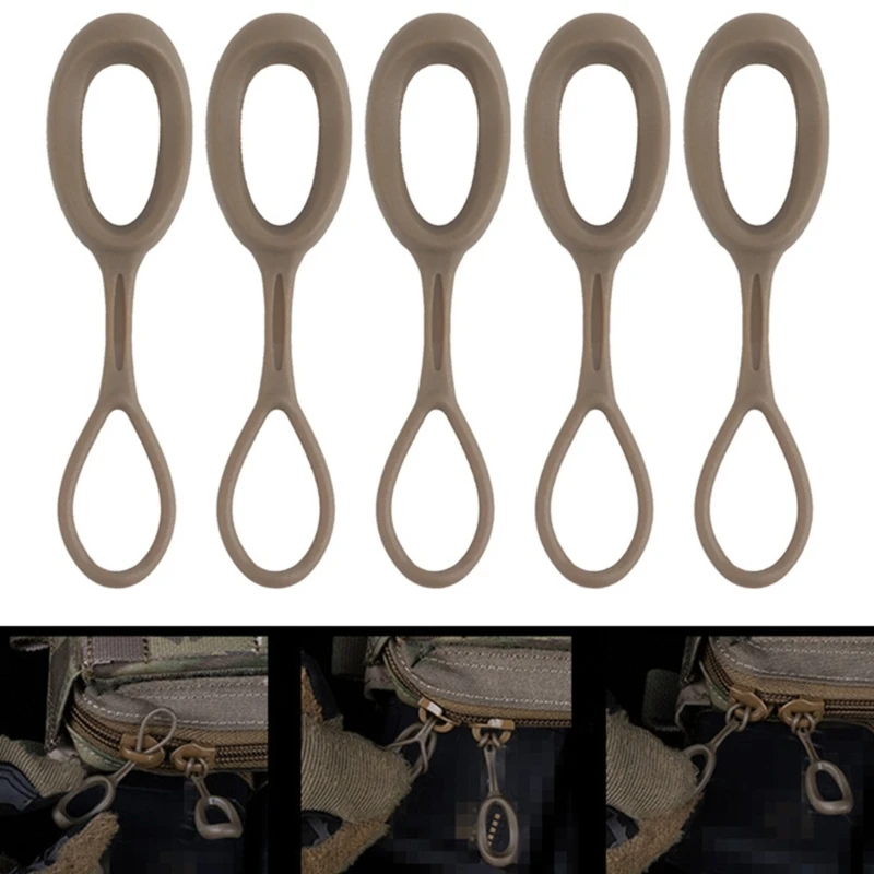 

5 Pcs/Set Zips Pull Strap Zippers Pullers Replacement Cord Extension Zippers Tabs for Bag Purse Handbag Replacement 24BD
