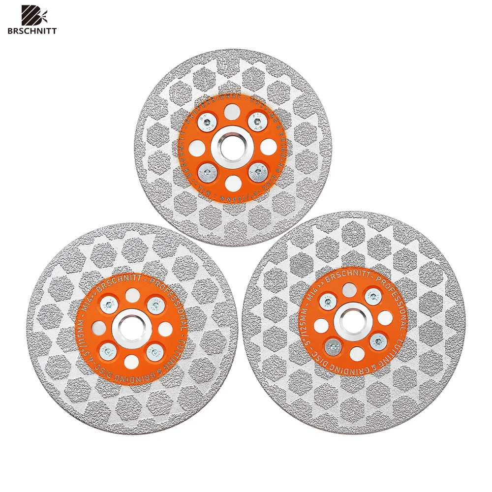 

BRSCHNITT 1pc 100/115/125mm Double Side Concrete Cutting Grinding Disc M14 Granite Marble Tile Grind Diamond Cutting Slotting