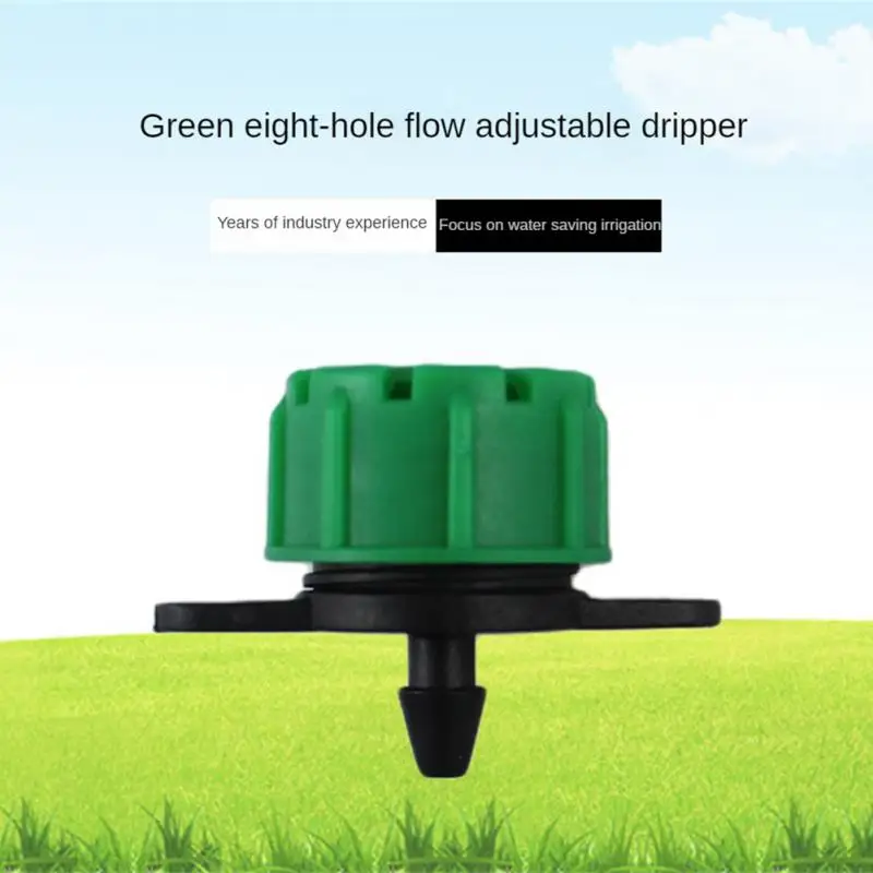 20/30/50PCS Adjustable Irrigation Drippers Sprinklers Eight-Hole Riding Hood Dripper Micro Drip For Watering System Watering Pot