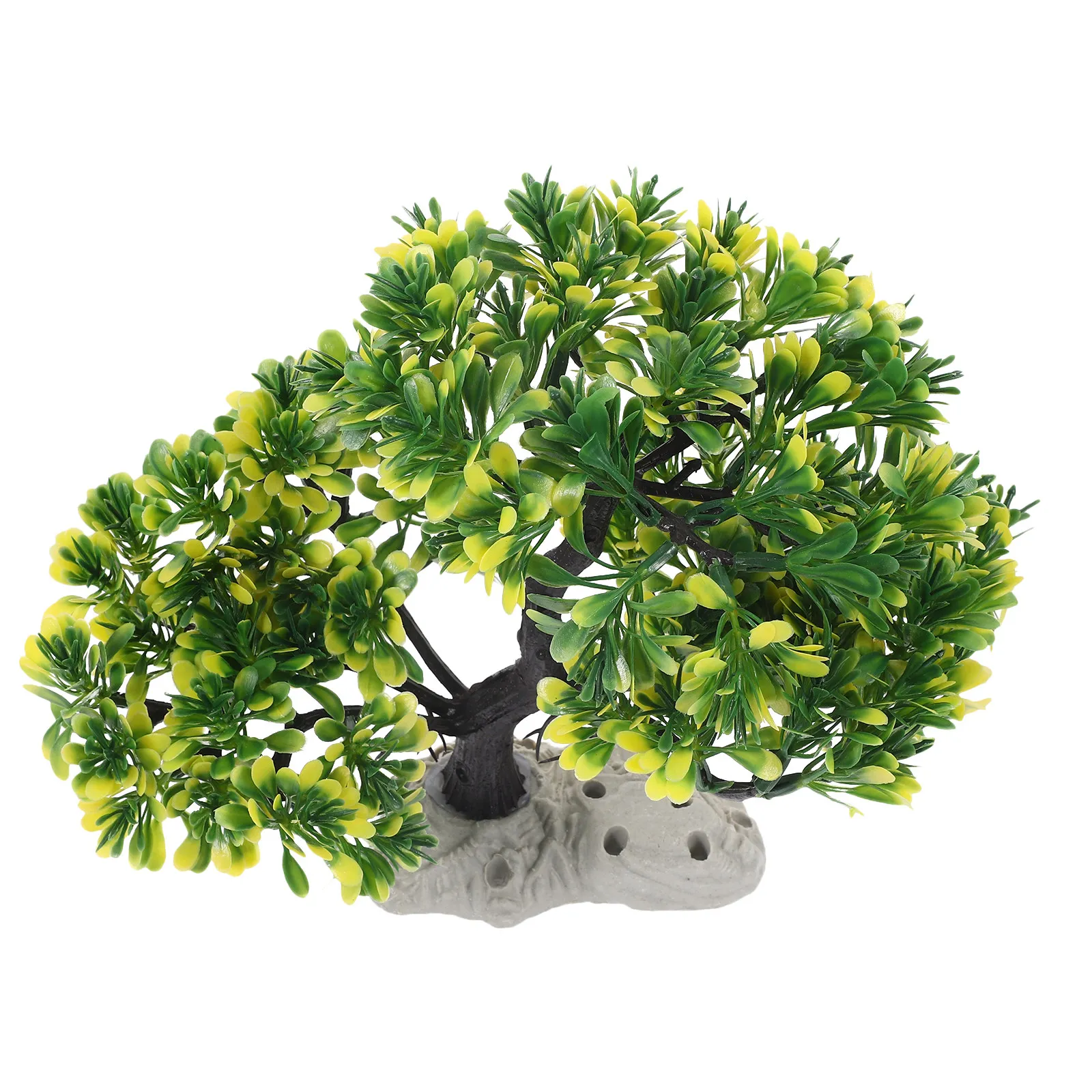 リアルな松の木の水槽装飾、プラスチック製の水槽用植物、爬虫類 - Aquarium Planted Tree のレビューと価格