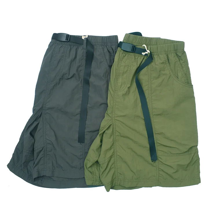 

Retro Japanese Sle Outdoor Workwear orts ex Summer Loose Waist Belt Qui Dry Mid-Calf Five-Point Pants Casual Straig...