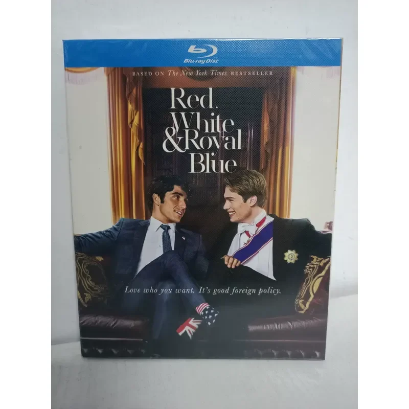 Blu-ray Disc Featuring Stars in Red and Royal Blue Colors